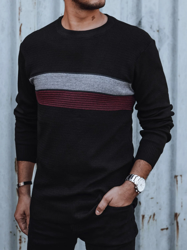 Pánský svetr černý Dstreet WX2209 XXL