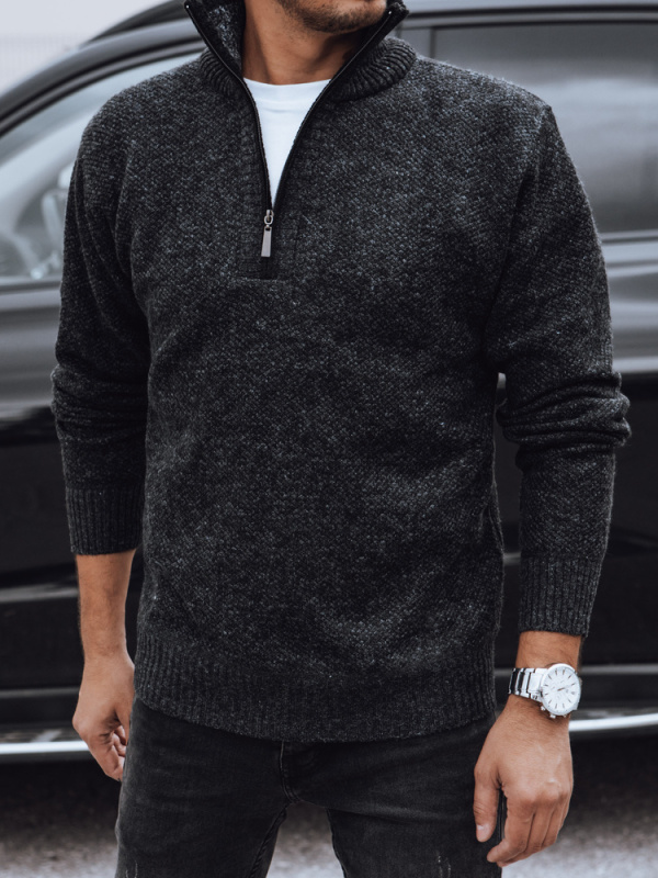 Pánský svetr černý Dstreet WX2198 XXL