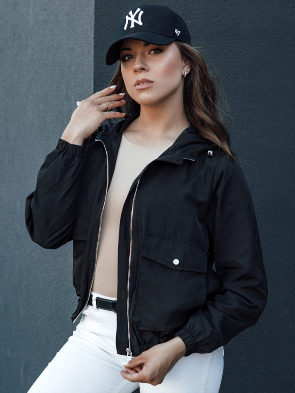 Dámská přechodová bunda s kapucí BELIJ černá Dstreet TY4470 M