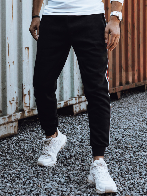 Pánské teplákové kalhoty černé Dstreet UX4424 M