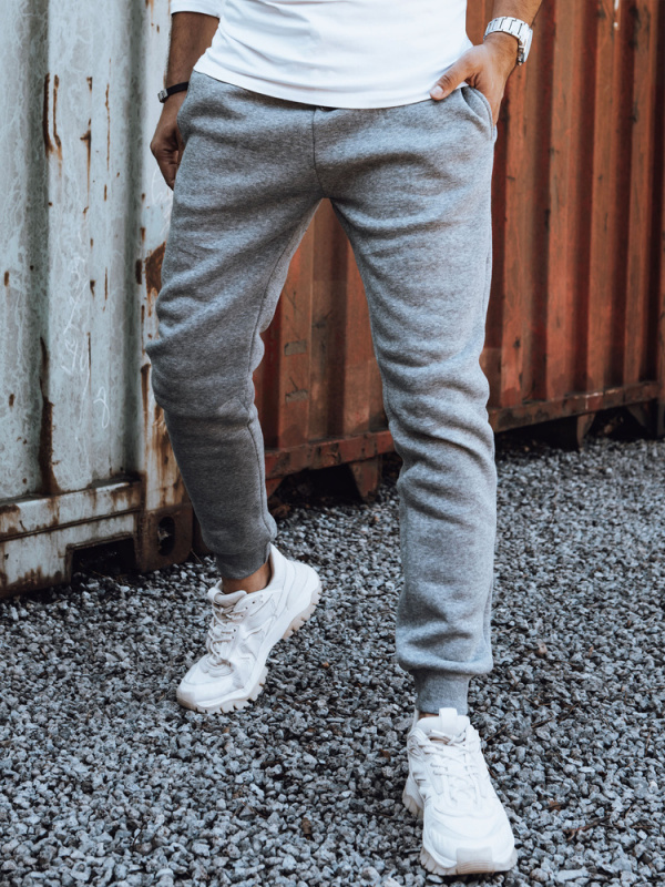 Pánské kalhoty světle šedé Dstreet UX4430 L