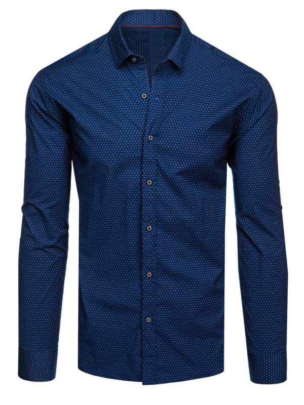 Pánská košile Dstreet DX2594 Barva: Modrá, Velikost: 3XL