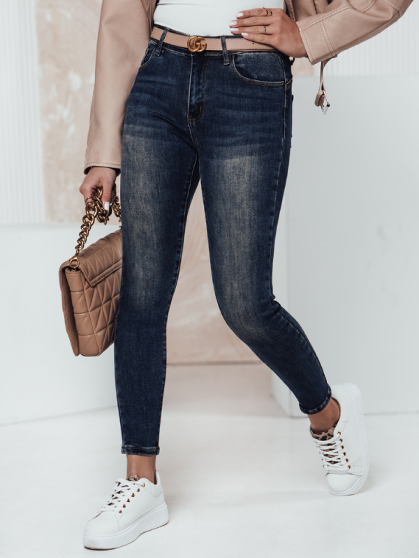 Dámské džíny FIGURISS z push up'em Dstreet UY2308 Barva: Modrá, Velikost: 31