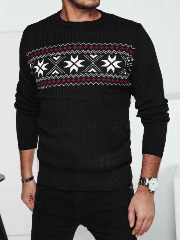 Pánský černý svetr Dstreet WX2276 M