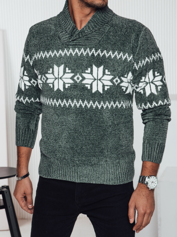 Pánský svetr zelený Dstreet WX2270 M