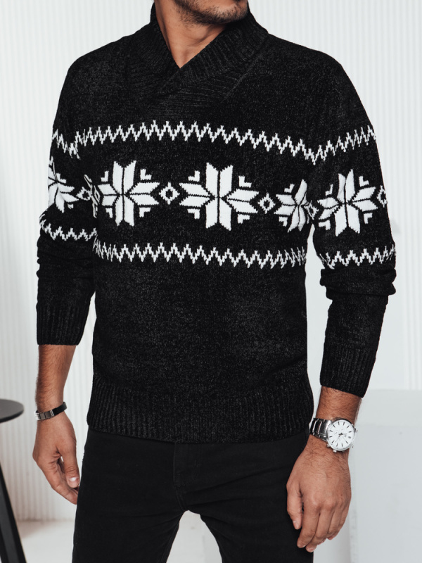 Pánský svetr černý Dstreet WX2268 XXL