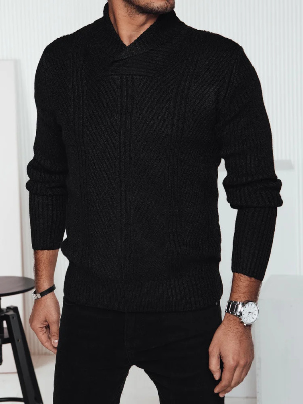 Pánský svetr černý Dstreet WX2256 XXL