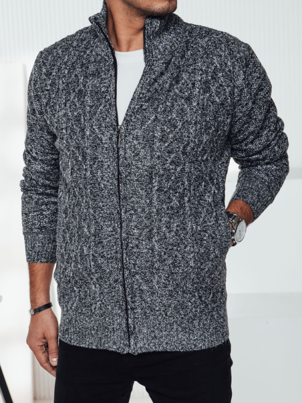 Pánský svetr Dstreet WX2250 Barva: Šedá - světle, Velikost: XXL