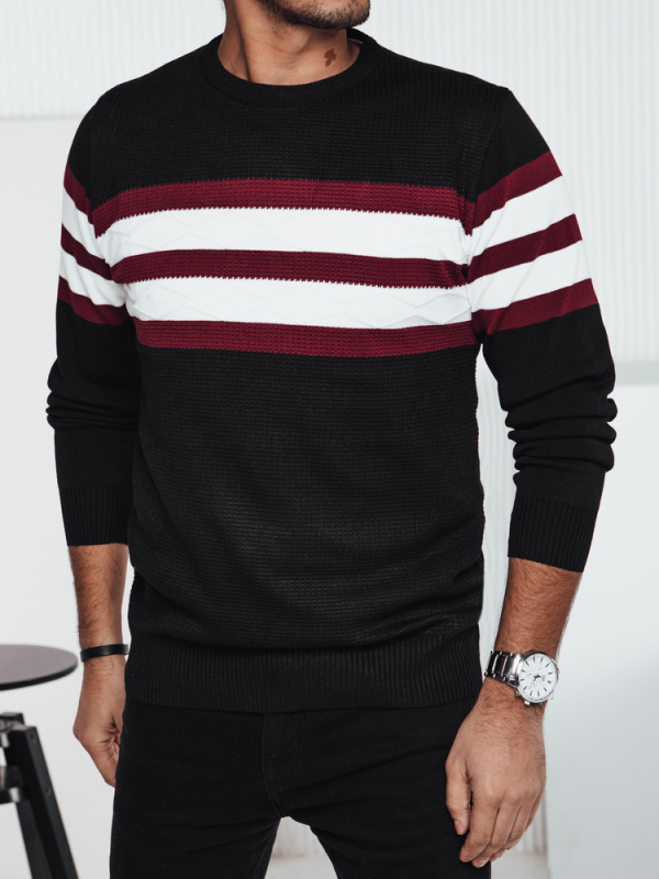 Pánský černý svetr Dstreet WX2247 XXL