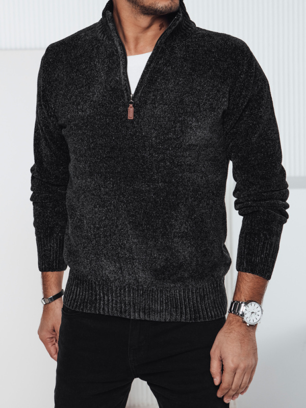 Pánský svetr tmavě šedý Dstreet WX2237 XXL