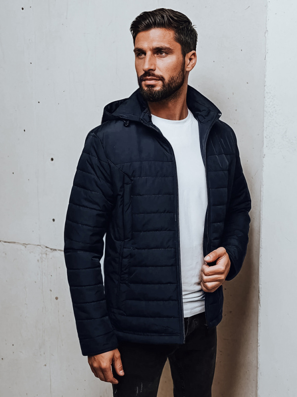 Pánská prošívaná bunda Dstreet TX5007 Barva: Modrá, Velikost: L/50