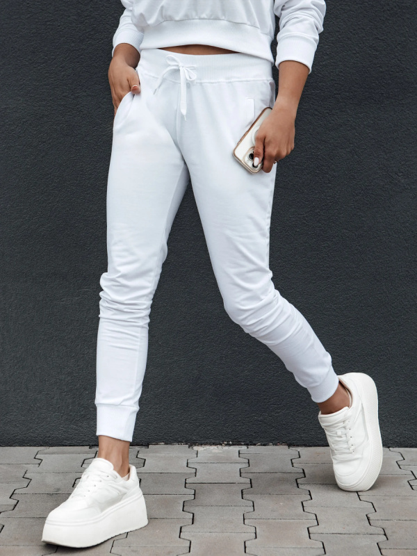 Dámské tepláky RELAX MODE bílé Dstreet UY2143 S