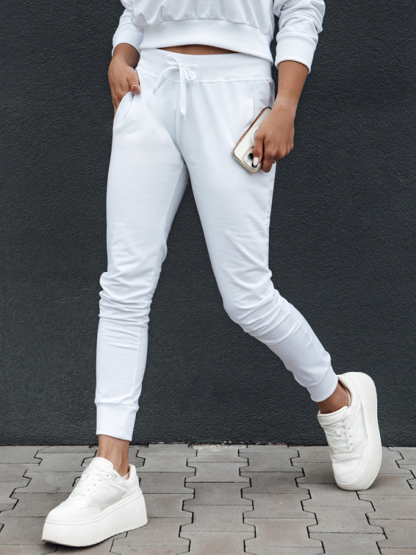 Dámské tepláky RELAX MODE bílé Dstreet UY2143 S