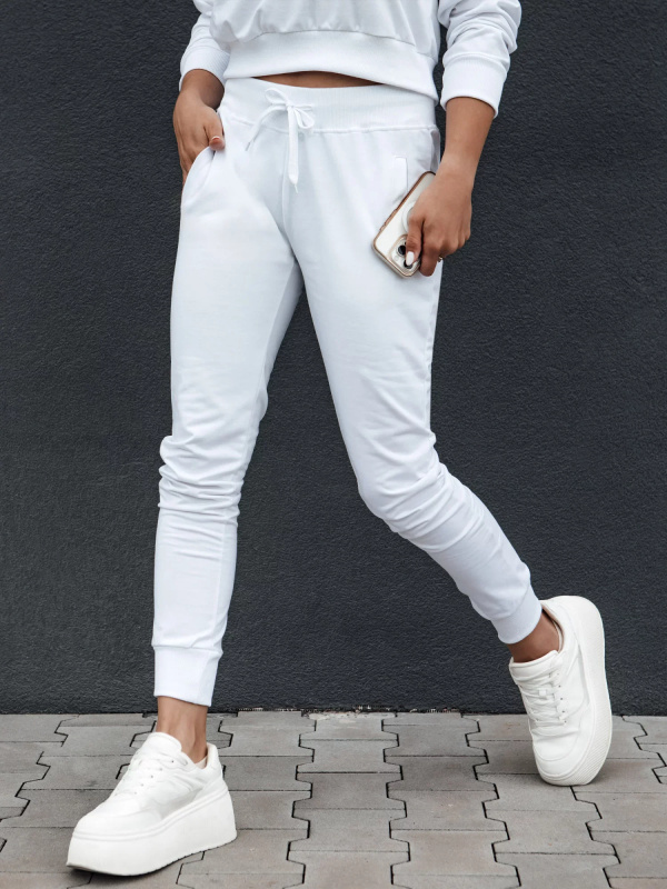 Dámské tepláky RELAX MODE bílé Dstreet UY2143 XL