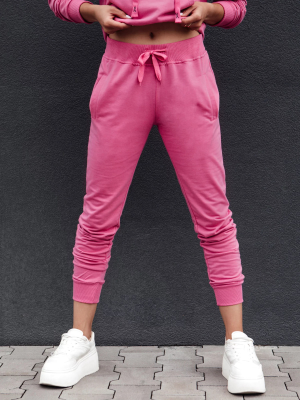 Dámské teplákové kalhoty RELAX MODE růžové Dstreet UY2139 XL
