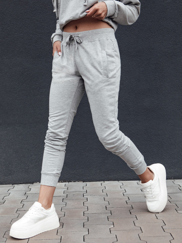 Dámské teplákové kalhoty RELAX MODE světle šedé Dstreet UY2137 L