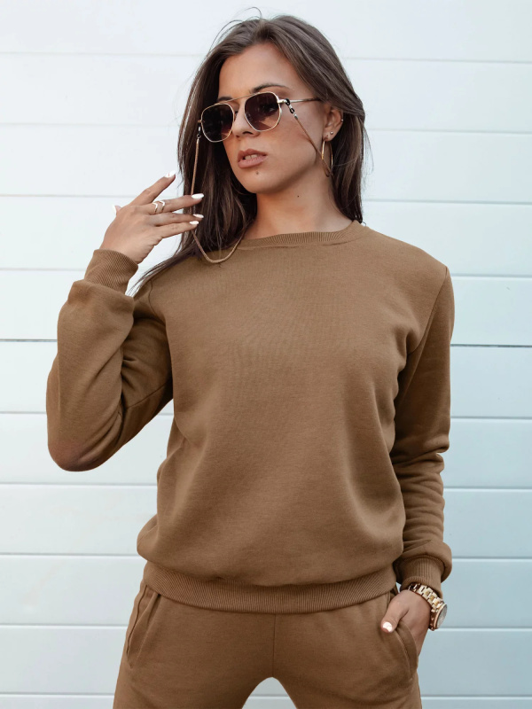 Dámská mikina FASHION II hnědá Dstreet BY1323 XL