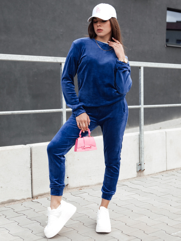 Dámská souprava URBANVELVET Dstreet AY1056 Barva: Modrá, Velikost: L
