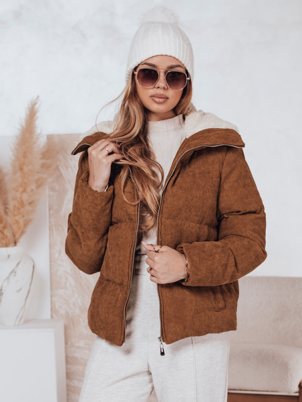 Dámská zimní bunda TRENDYGLAM hnědá Dstreet TY4360 M