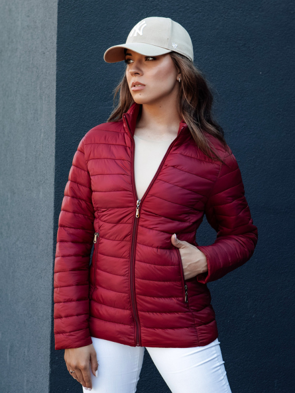 Dámská prošívaná bunda CRIMSON Dstreet TY4351 Barva: Bordó, Velikost: XL