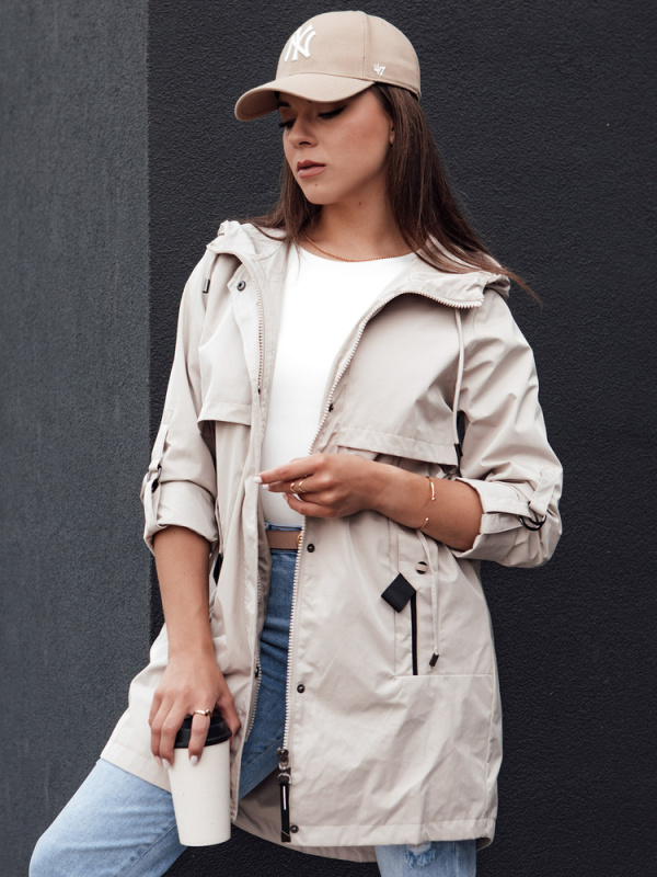 Dámská parka bunda STYLE QUEEN šedá Dstreet TY4394 S