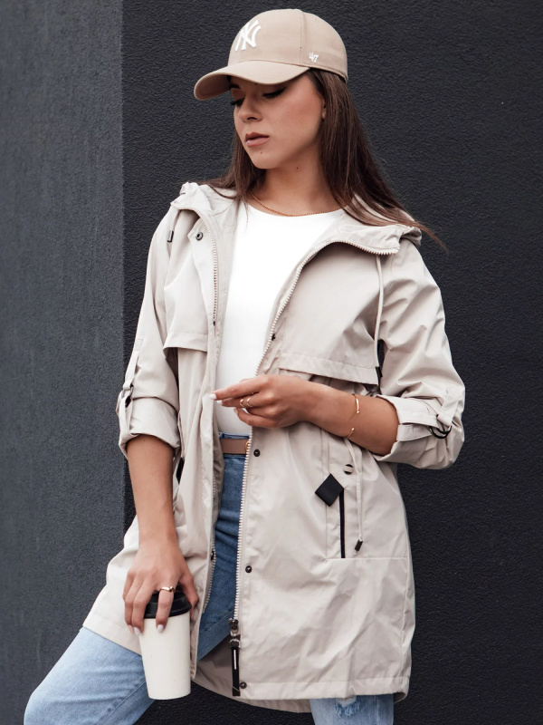 Dámská parka bunda STYLE QUEEN šedá Dstreet TY4394 L