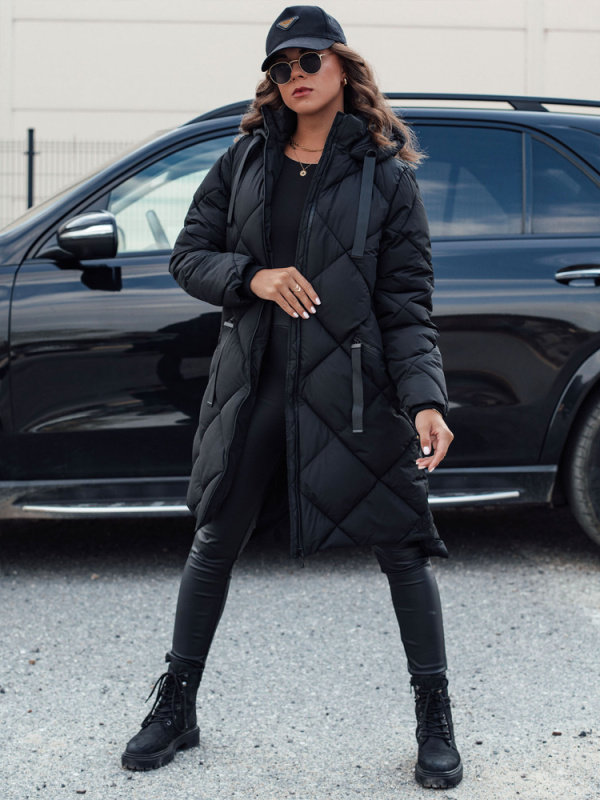 Dámská bunda oversize MELODY Barva béžová DSTREET TY3990 Barva: Černá, Velikost: M