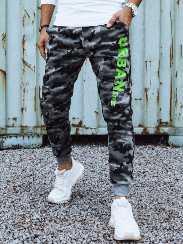 Pánské tepláky Dstreet UX4441 Barva: Šedá - tmavě, Velikost: XL