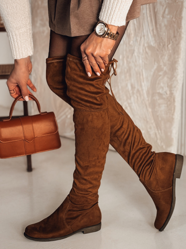 Dámské vysoké holínky ALLUNIT kamelové