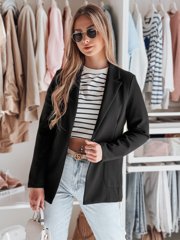 Dámské sako CLASSVENT Dstreet PY0107 Barva: Černá, Velikost: M