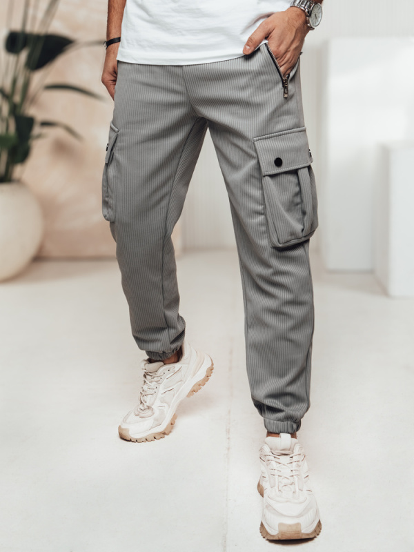 Pánské kalhoty Dstreet UX4462 Barva: Šedá - světle, Velikost: XL