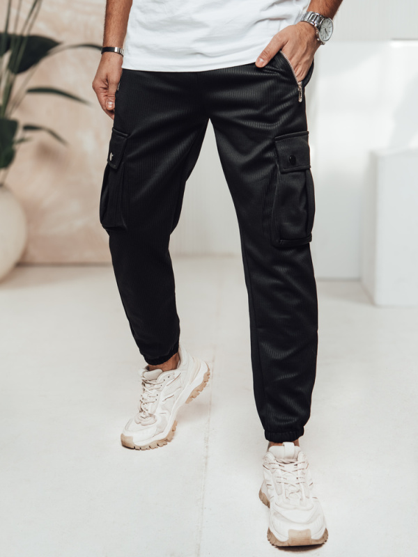 Pánské kalhoty Dstreet UX4462 Barva: Černá, Velikost: XL