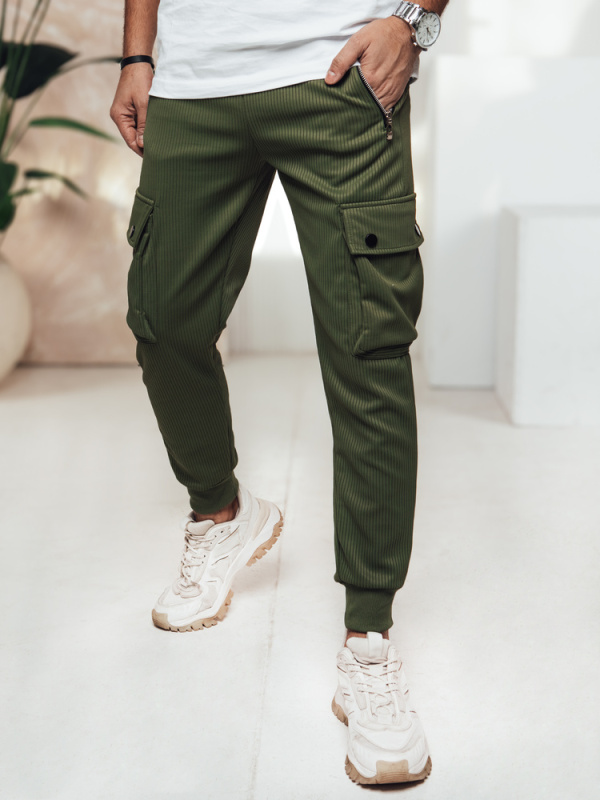 Pánské kalhoty Dstreet UX4459 Barva: Zelená, Velikost: XL