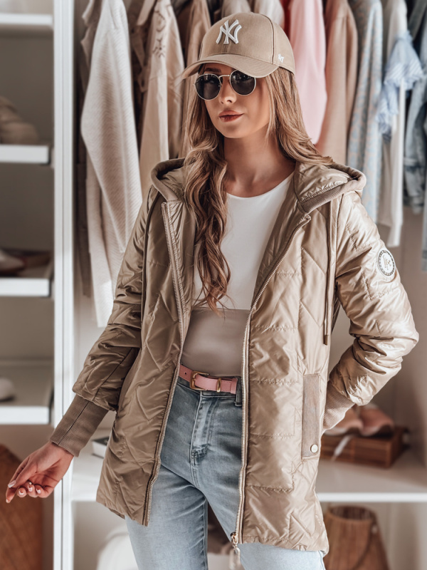 Dámská bunda ROSSANA Dstreet TY4830 Barva: Hnědá, Velikost: XXL