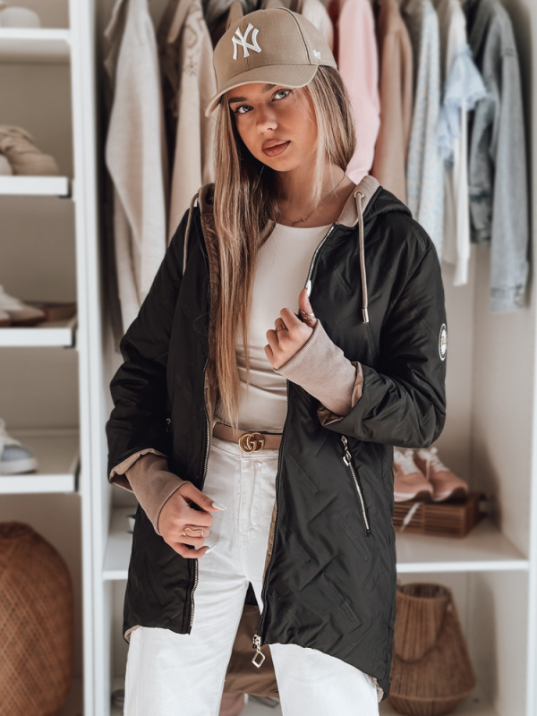 Dámská bunda s kapucí LUMERA Dstreet TY4816 Barva: Černá, Velikost: M