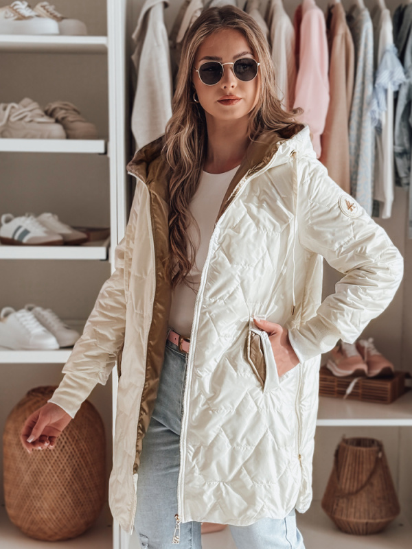 Dámská bunda  LIVIANA Dstreet TY4806 Barva: Bílá, Velikost: XXL