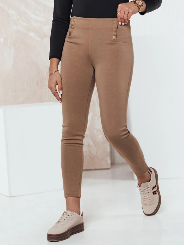 Dámské kalhoty MODSTORY v barvě camel Dstreet UY2180 XXL