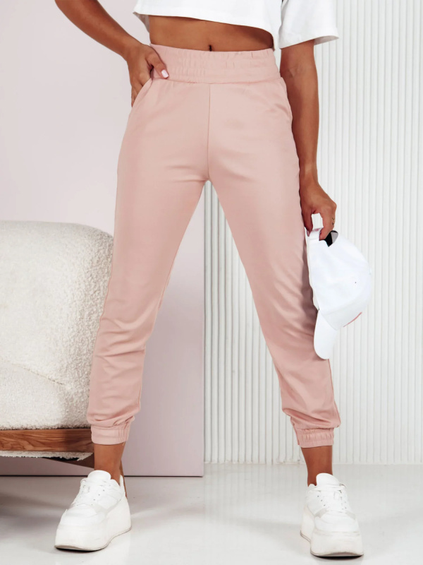 Dámské tepláky FASHIONCORE růžové Dstreet UY2160 L / XL