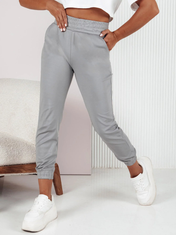Dámské tepláky FASHIONCORE šedé Dstreet UY2158 XL / XXL