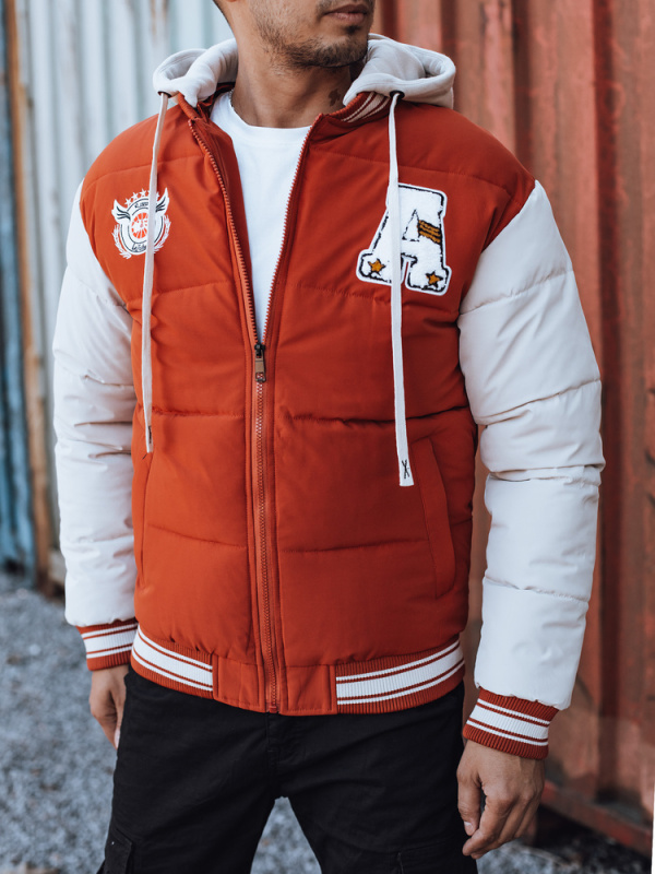 Pánská bunda Dstreet TX4877 Barva: Červená, Velikost: M/48