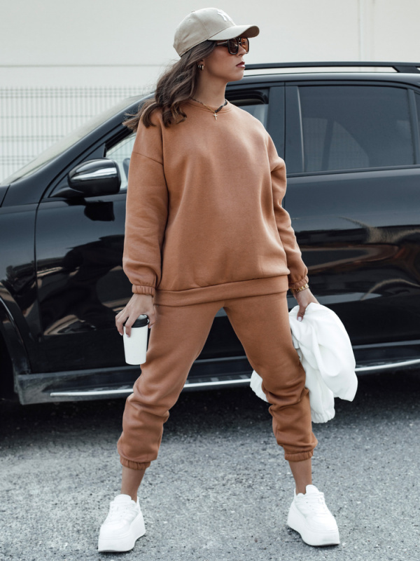 Komplet dámský dresový ARIELLA PREMIUM moka Dstreet AY1097 XL