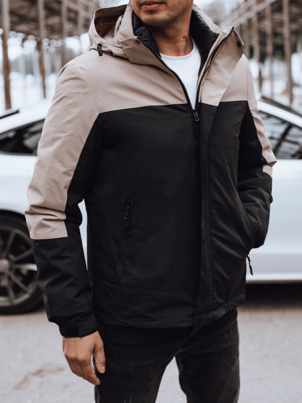 Pánská zimní bunda s kapucí Dstreet TX4896 Barva: Černá, Velikost: L