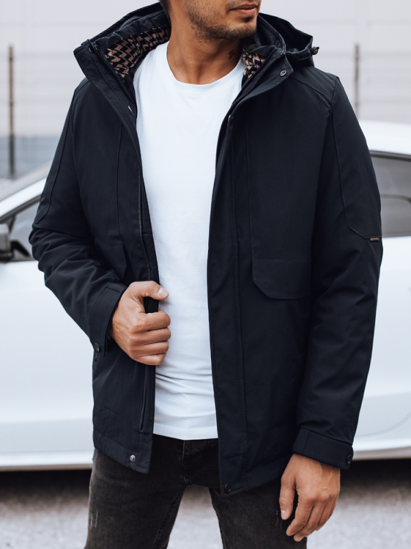 Pánská bunda s kapucí Dstreet TX4907 Barva: Modrá, Velikost: L