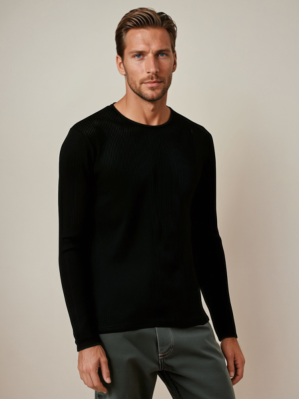 Pánský svetr černý WX2308 XL