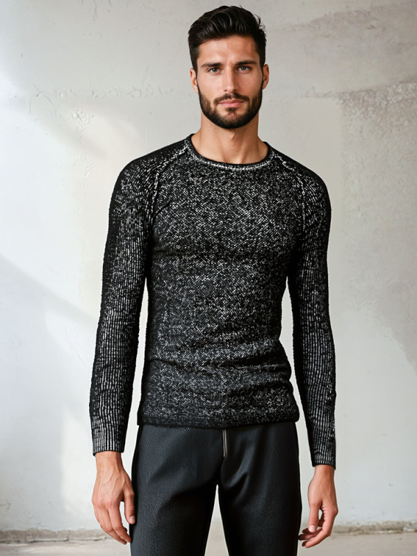 Pánský svetr černý WX2311 L