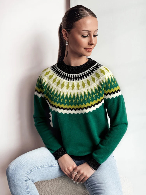 Dámský svetr RUBY GLOW zelený Dstreet MY2377 L / XL