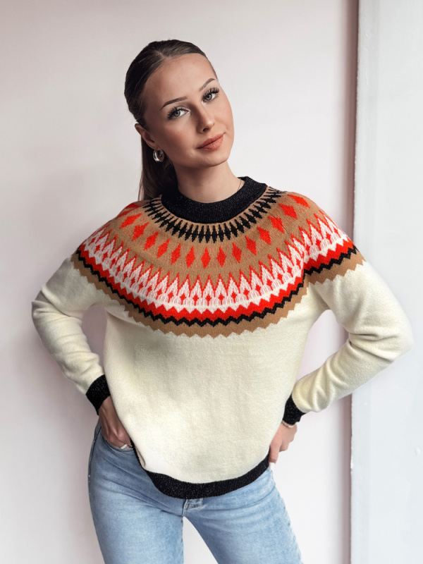 Dámský svetr RUBY GLOW béžový Dstreet MY2378 L / XL