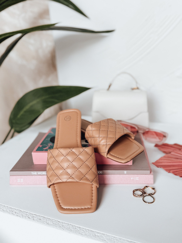 Dámské pantofle SATELIVA béžové