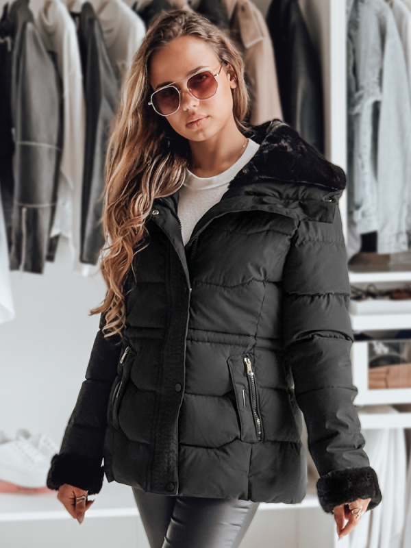 Dámská zimní bunda WINTERGIRL Dstreet TY4933 Barva: Černá, Velikost: S