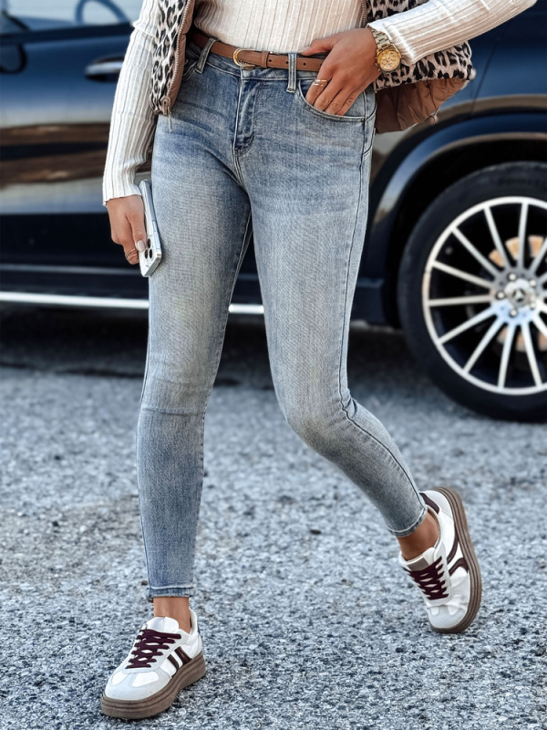 Dámské džíny Dstreet UY2193 Barva: Modrá - světle, Velikost: XS